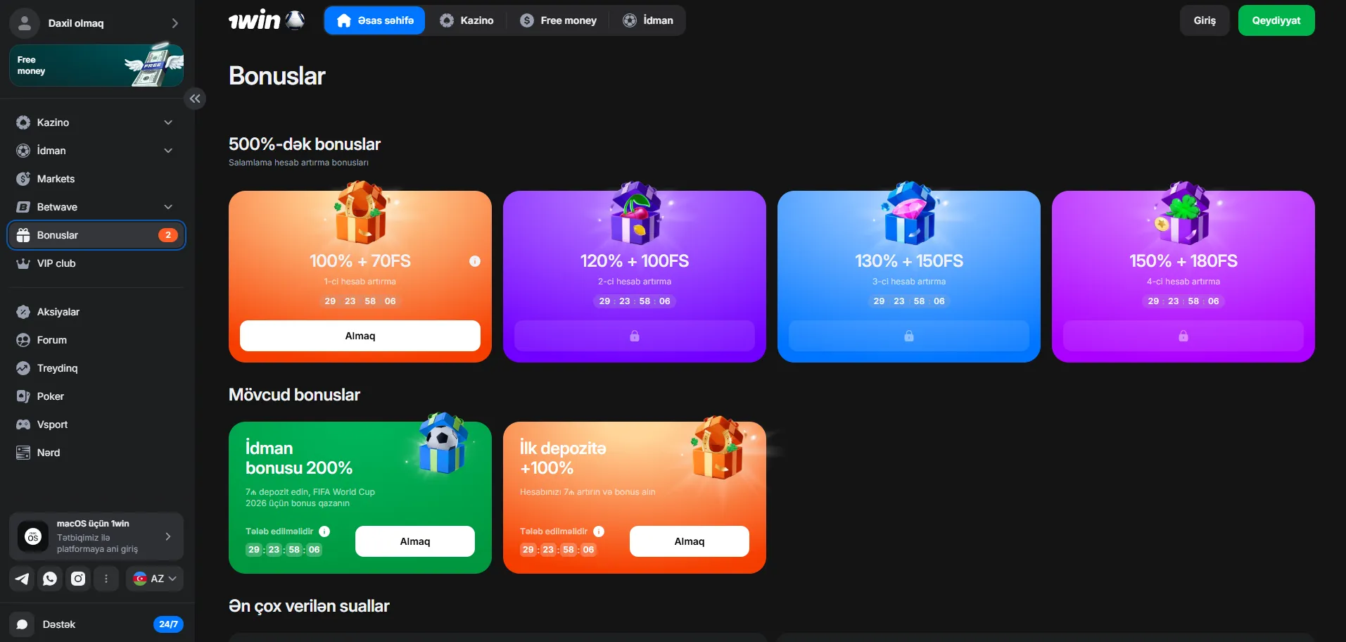1 Win casino login və 1Win slot login funksiyaları – 1Win login