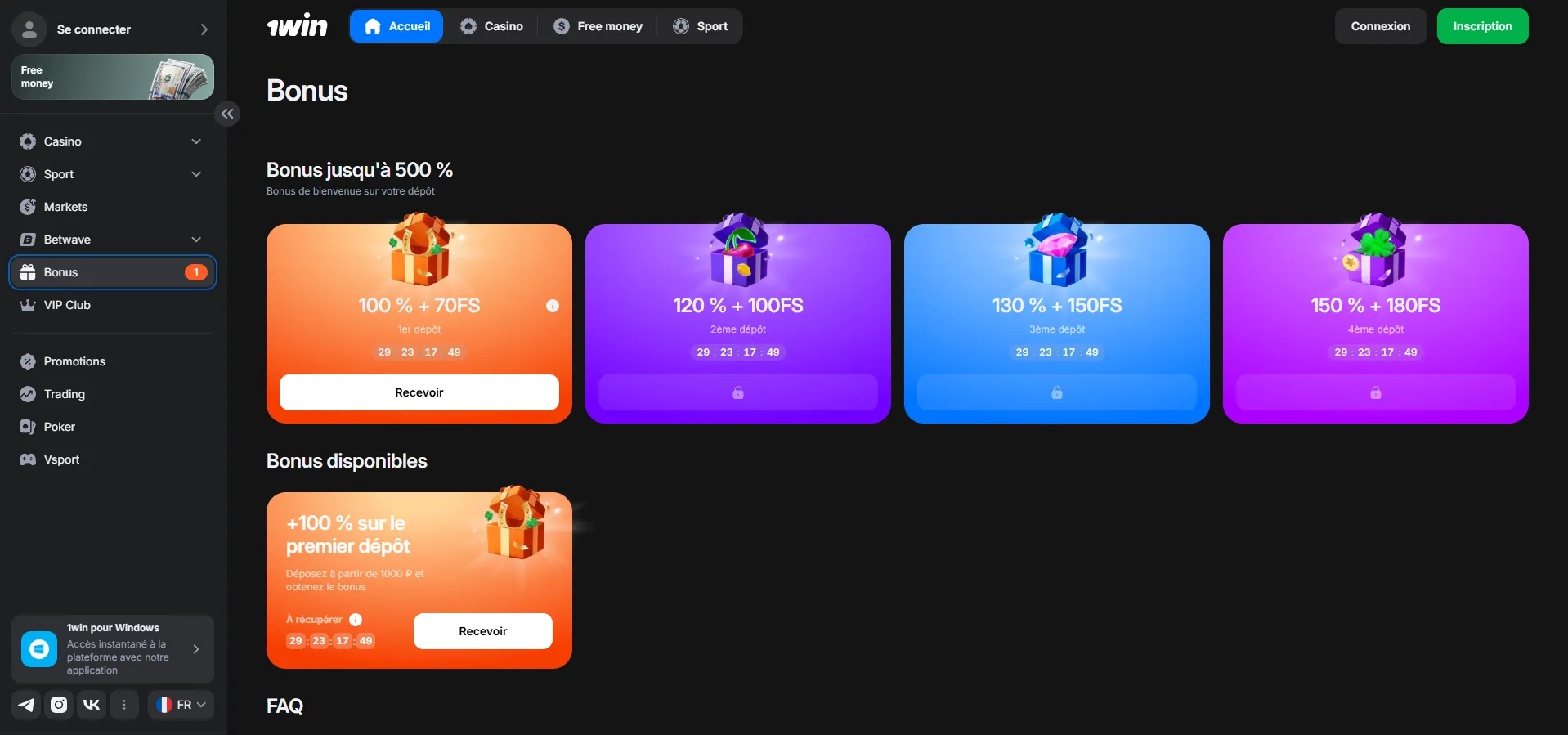 1Win login : fonctions du 1 Win casino login et du 1Win slot login